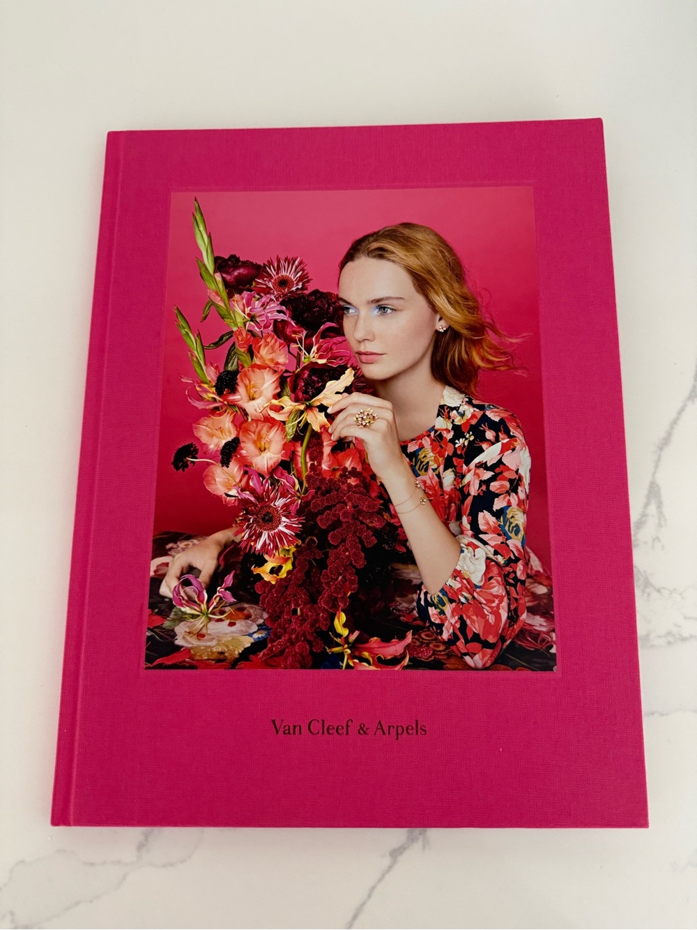 Van Cleef & Arpels Hot Pink Decorative Coffee Table Book